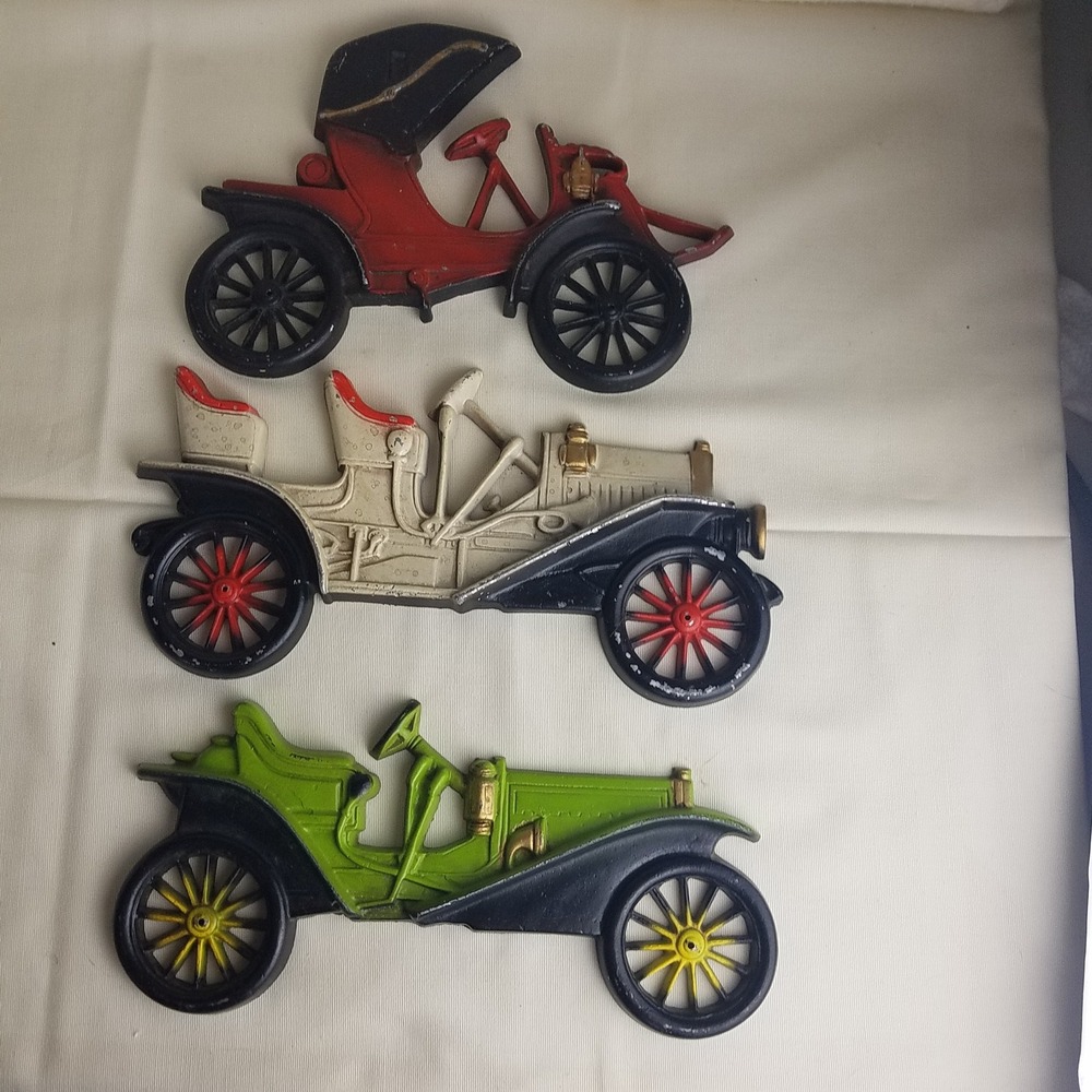 Vintage Cars Metal Art Wall Decor Midwest Products Piece Buick Set of 3